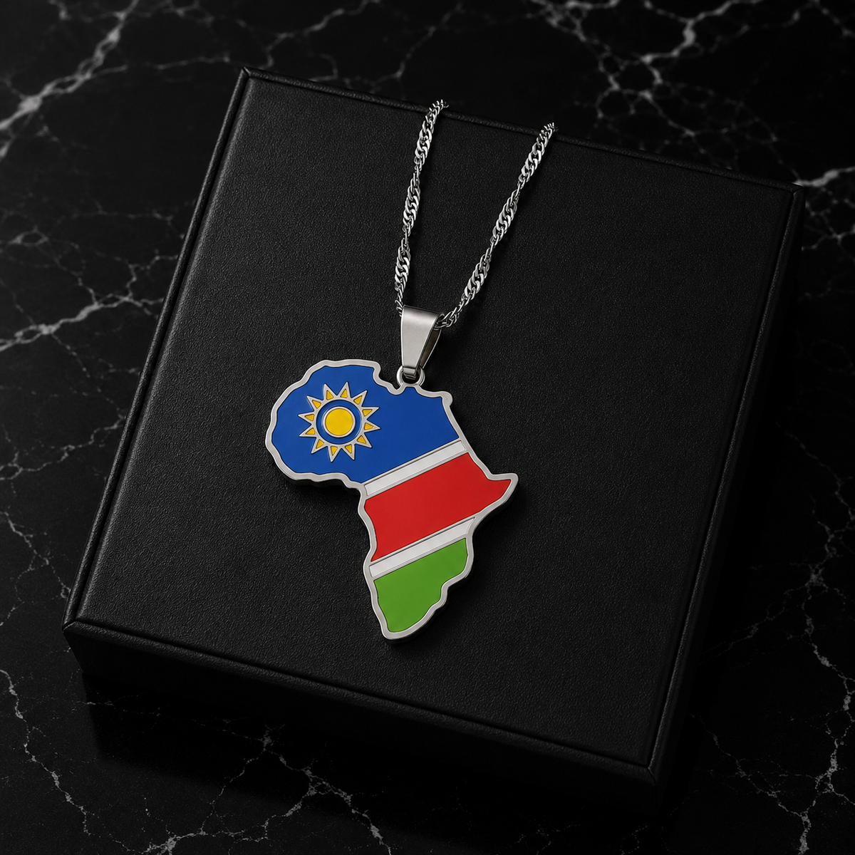 Africa Map Necklace