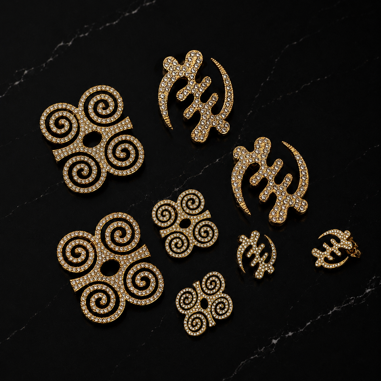 Symbolic Adinkra Earrings