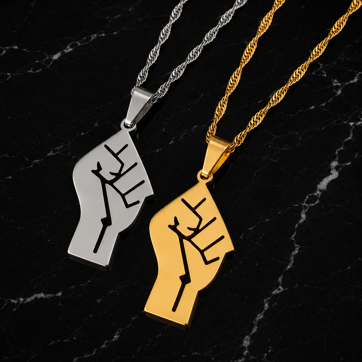 Black Power Necklace