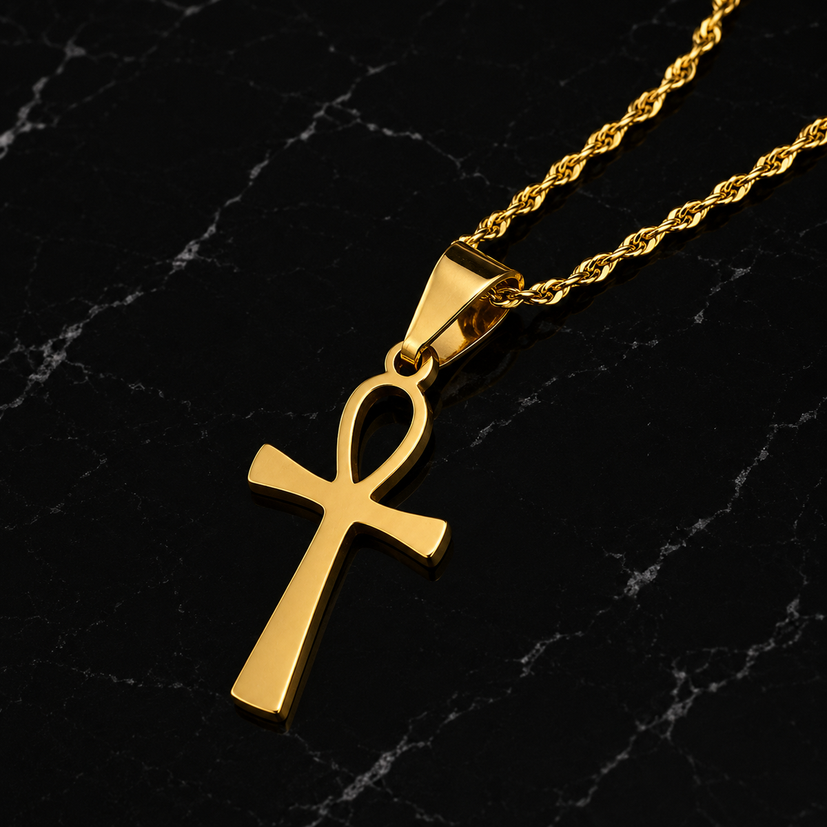 Sacred Ankh Cross Necklace