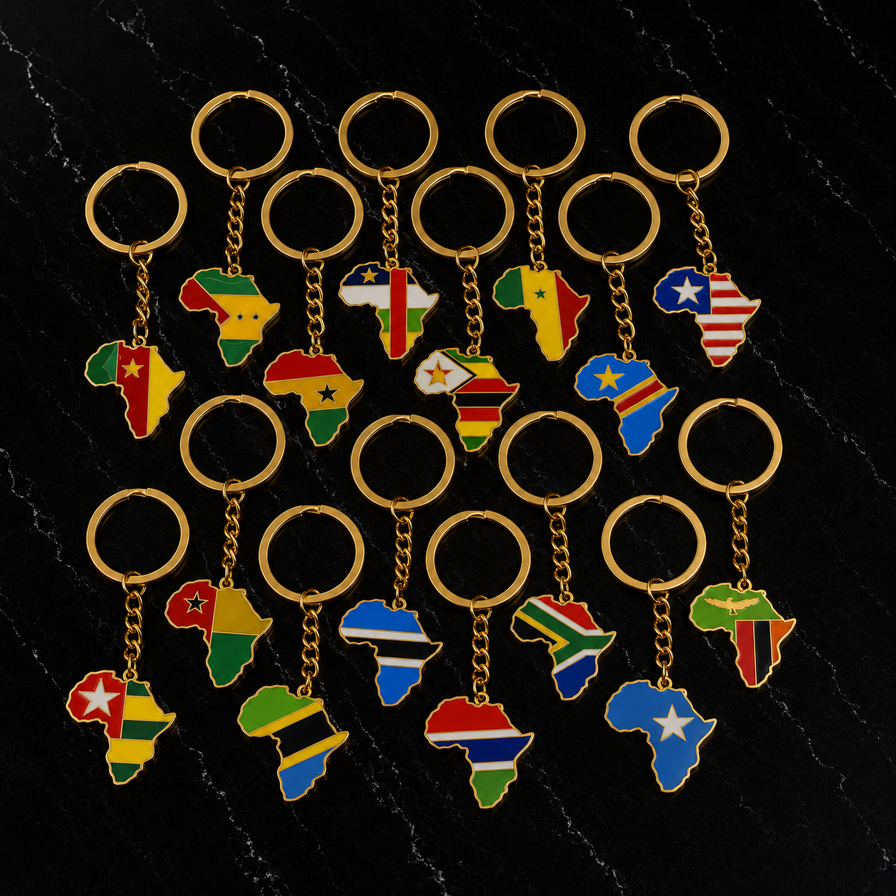 African Lands Keychain