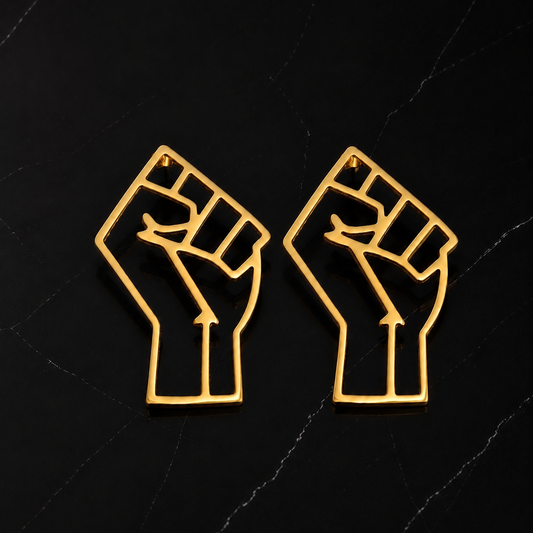 Black Power Earrings