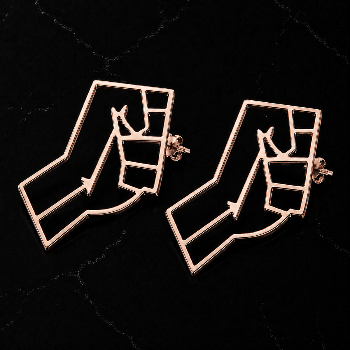 Black Power Earrings