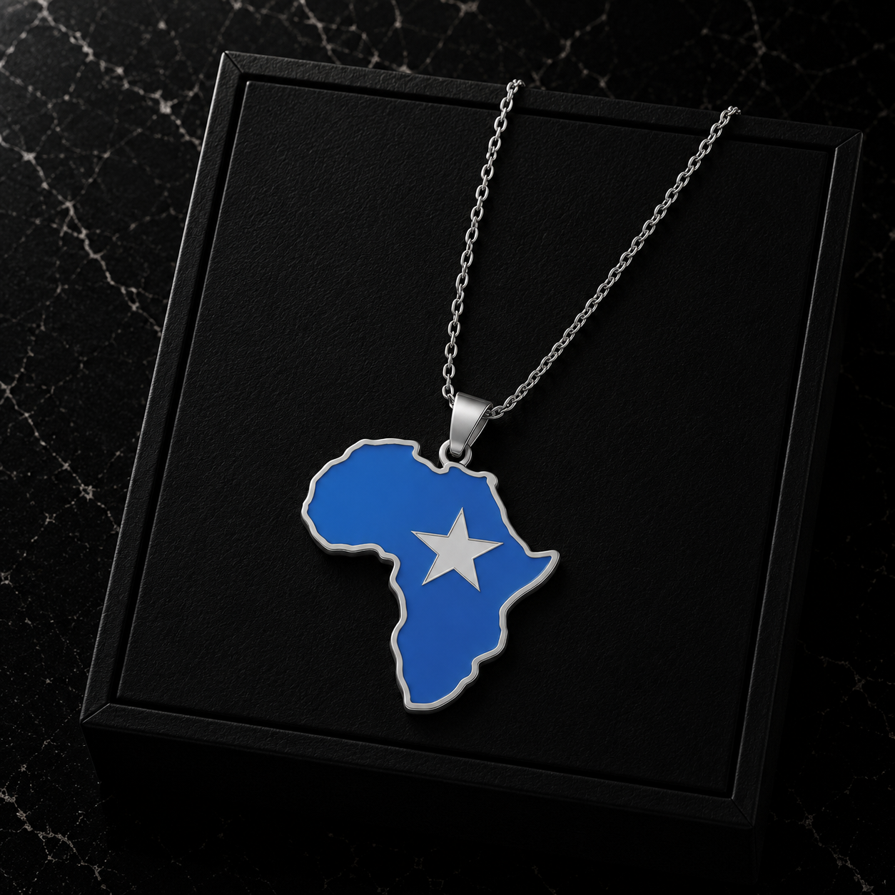 Africa Map Necklace