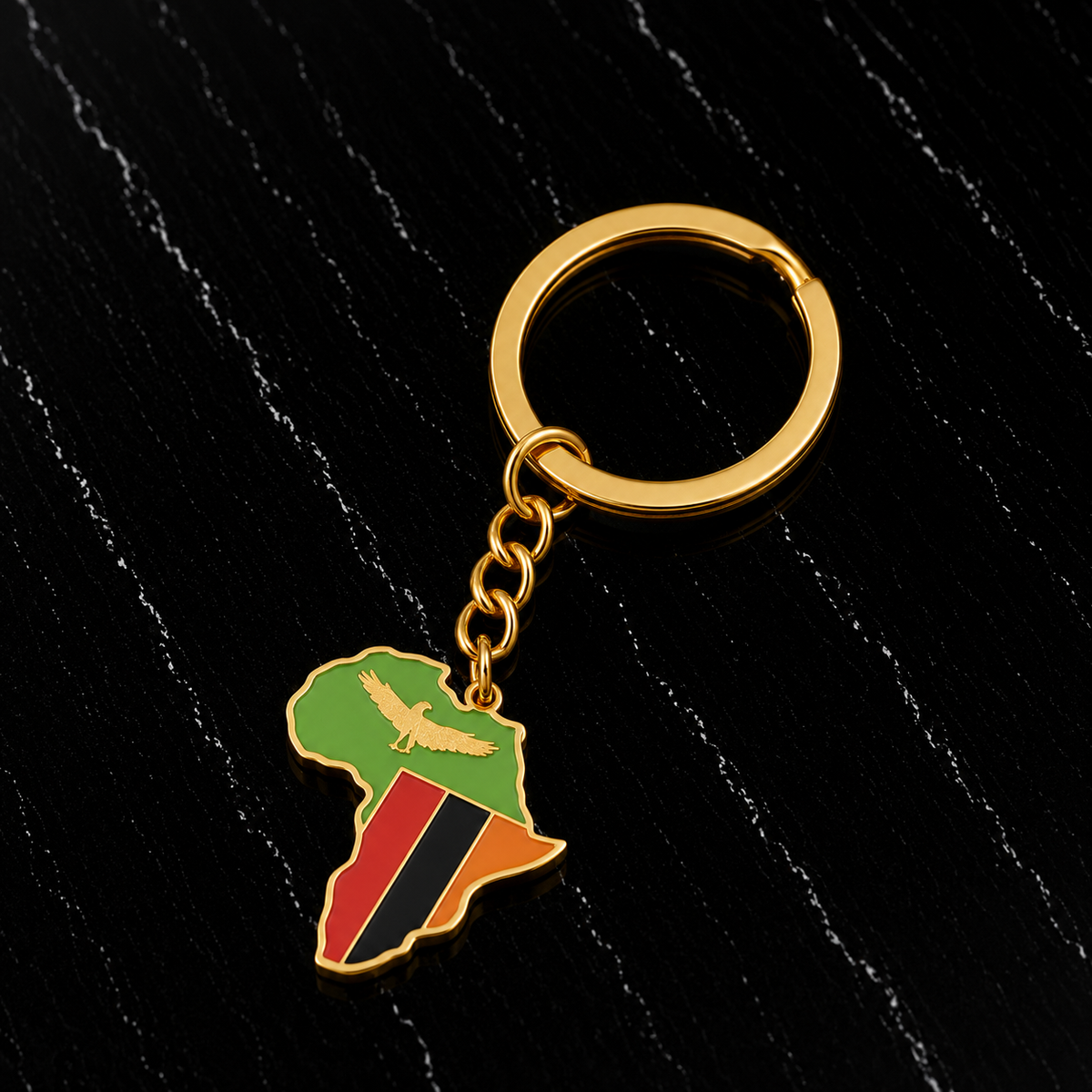 African Lands Keychain