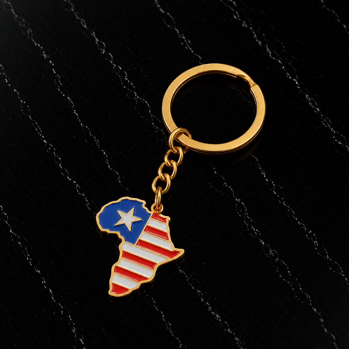 African Lands Keychain