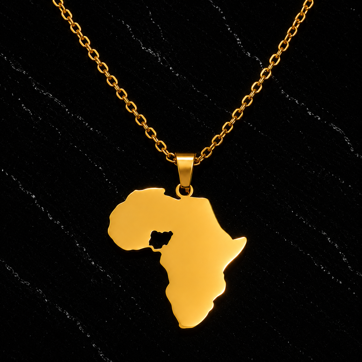 Footprint of Africa Necklace