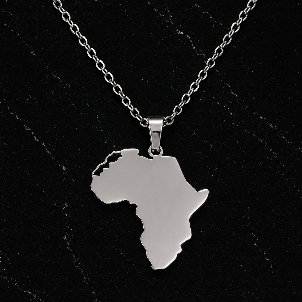 Footprint of Africa Necklace