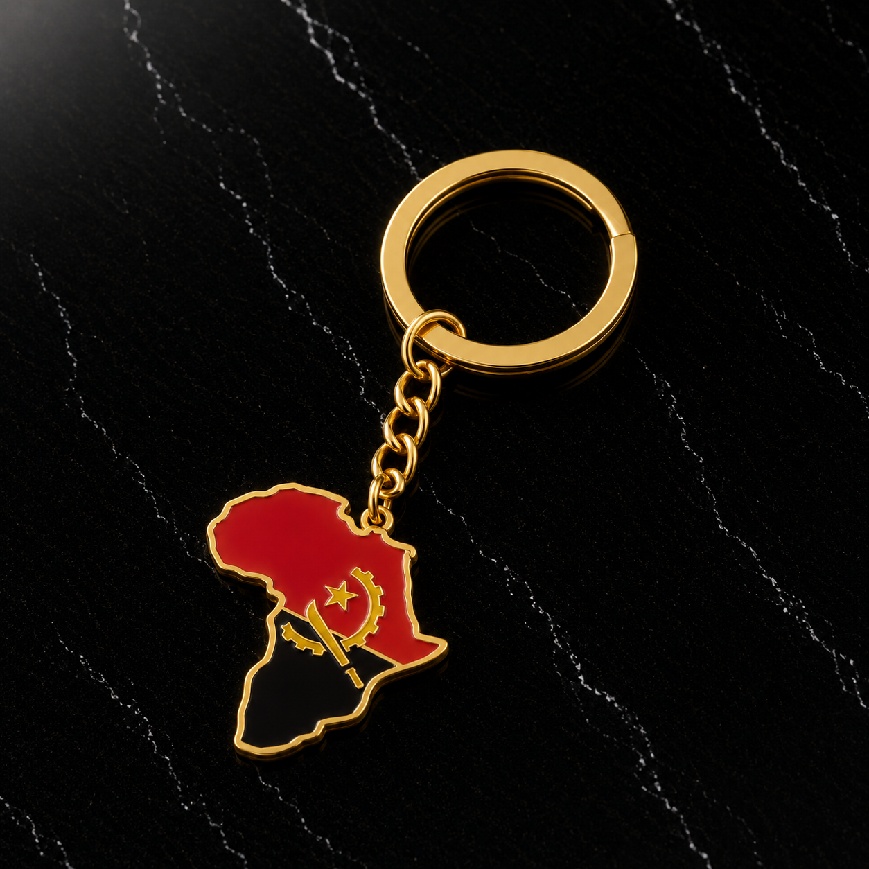 Africa Flags Keychain
