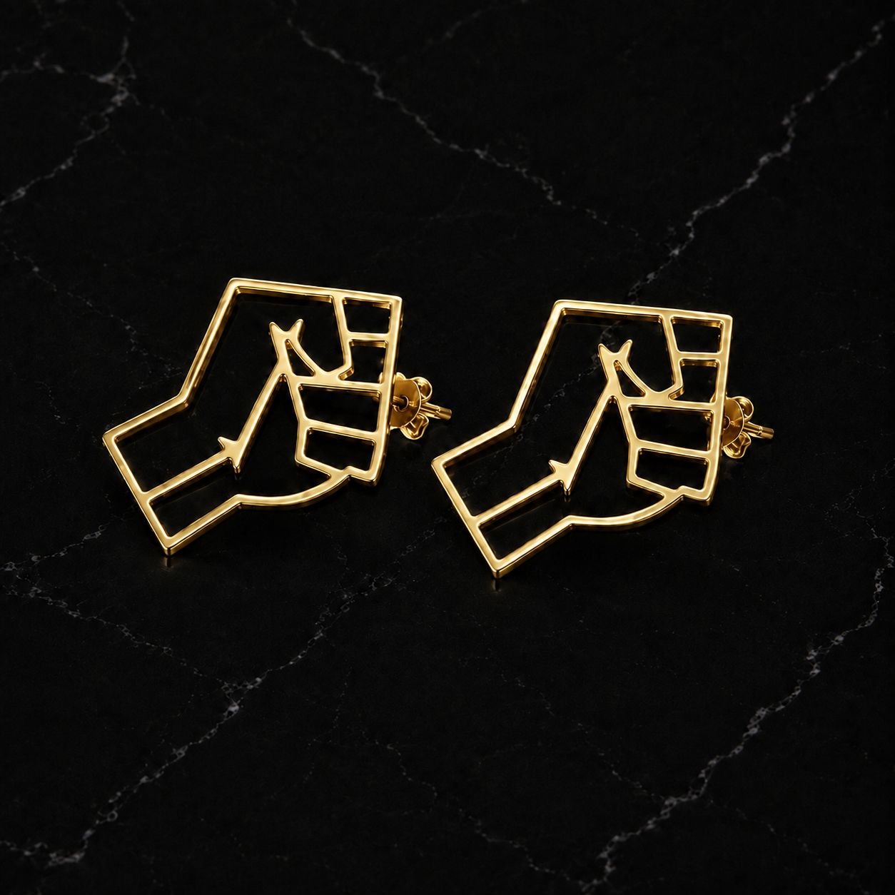 Black Power Earrings