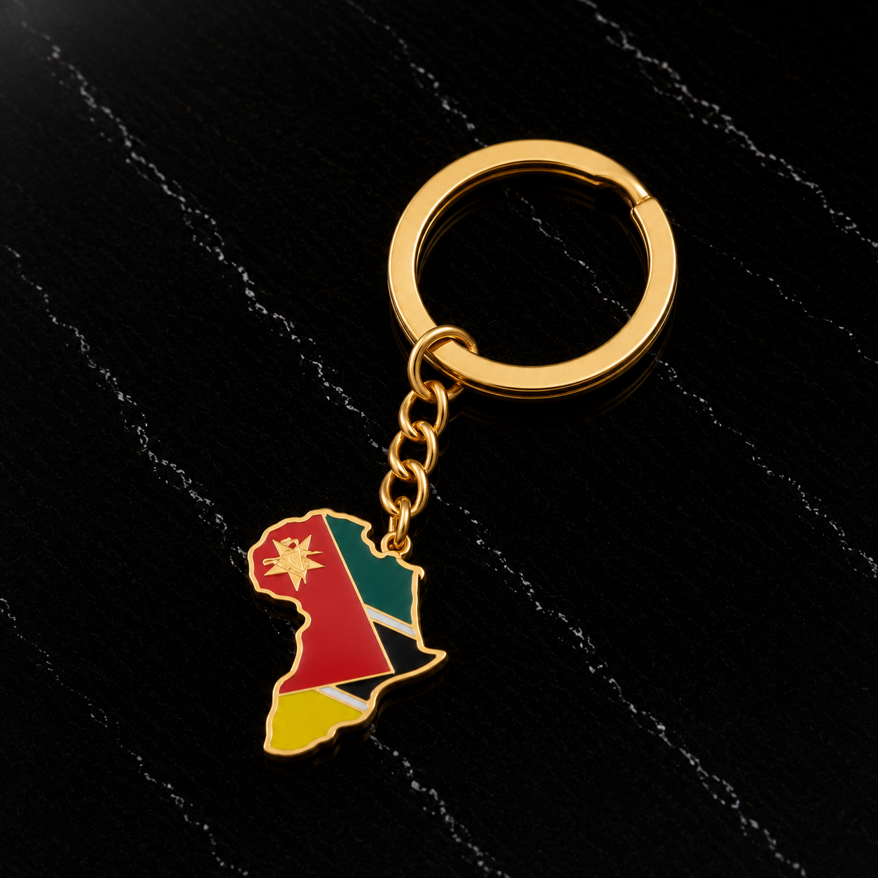 Africa Flags Keychain