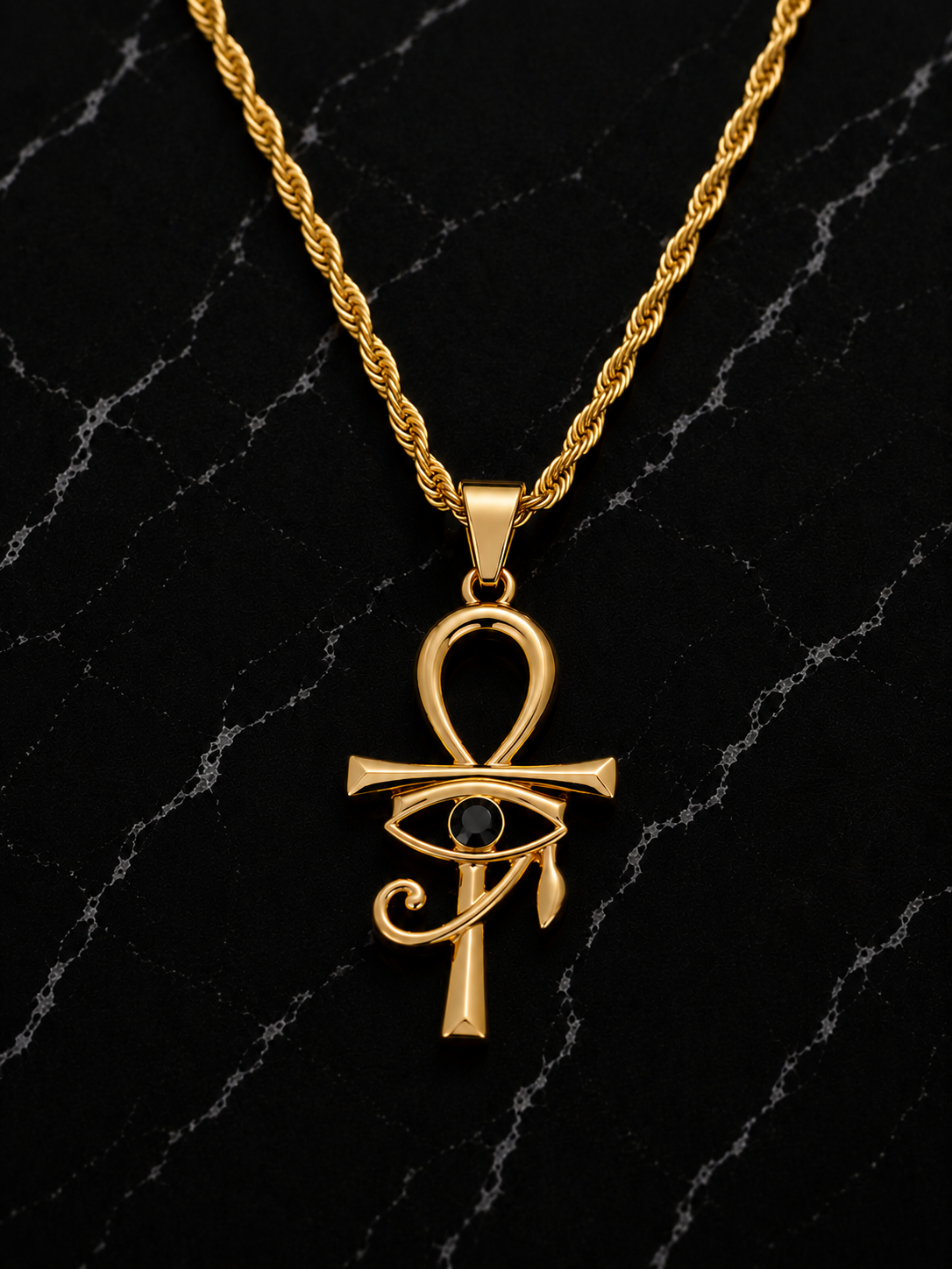 Ankh Eye of Horus Necklace