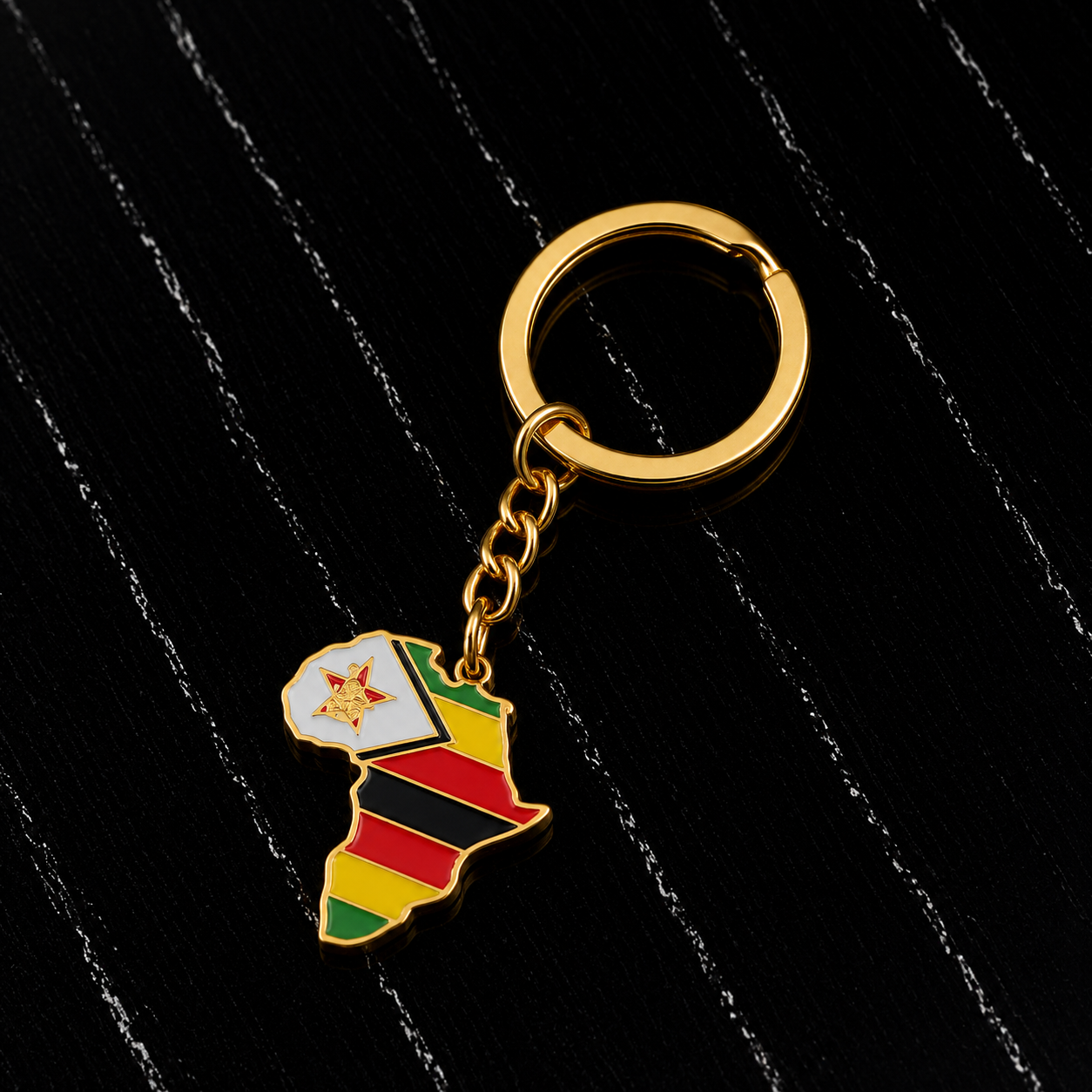 African Lands Keychain