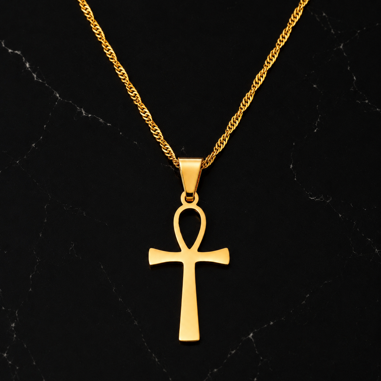 Sacred Ankh Cross Necklace