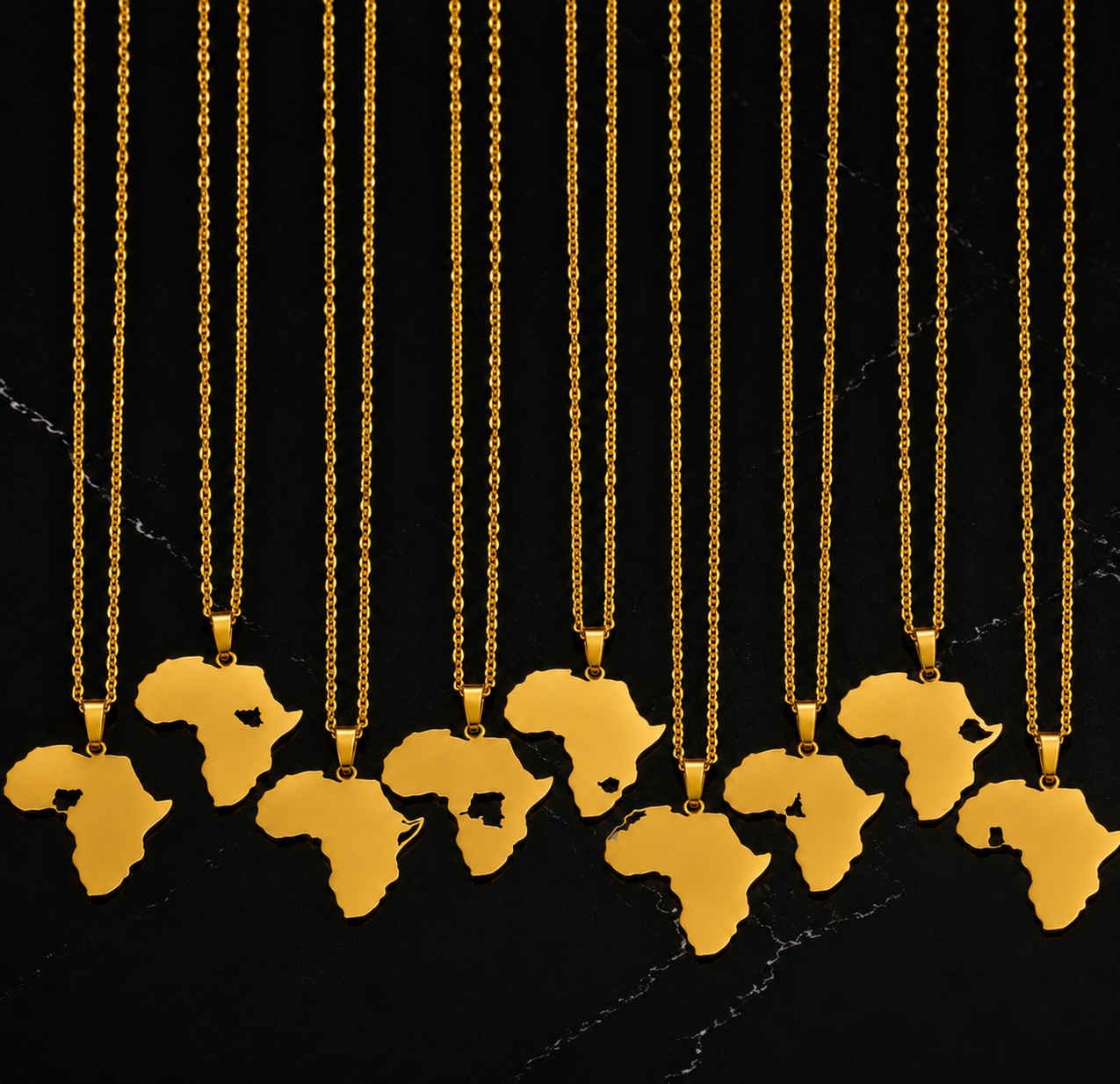 Footprint of Africa Necklace