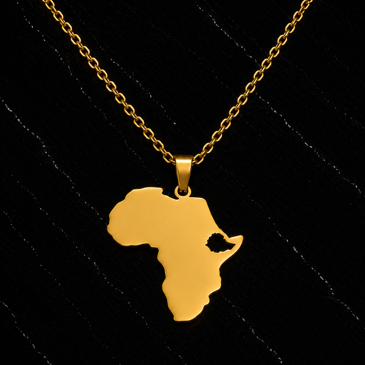 Footprint of Africa Necklace
