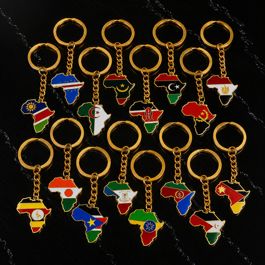 Africa Flags Keychain
