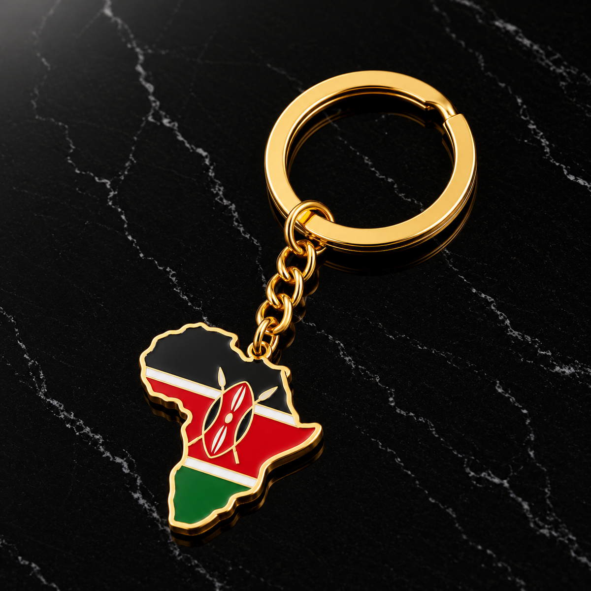 Africa Flags Keychain