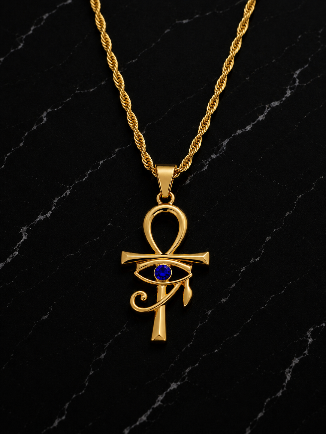 Ankh Eye of Horus Necklace