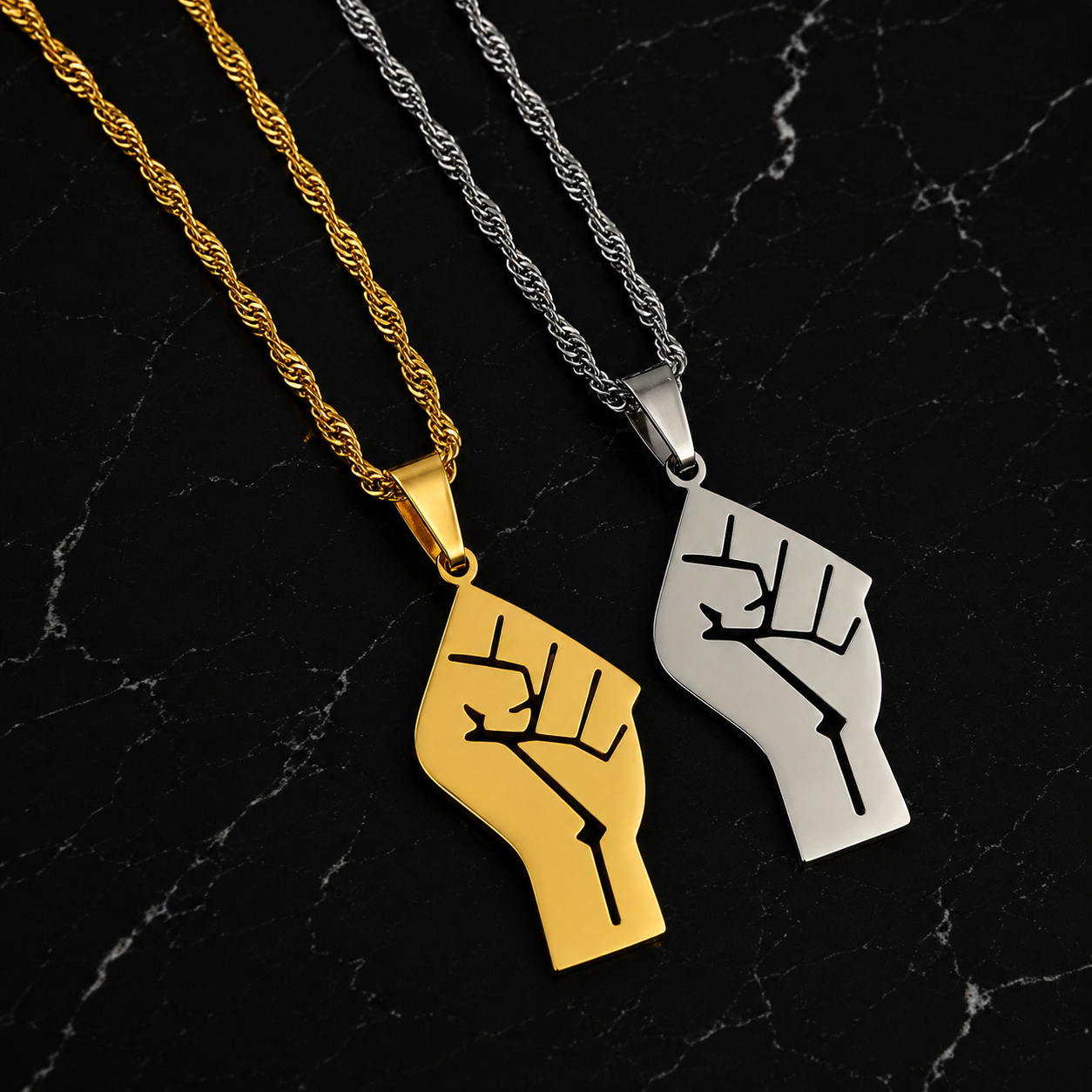 Black Power Necklace