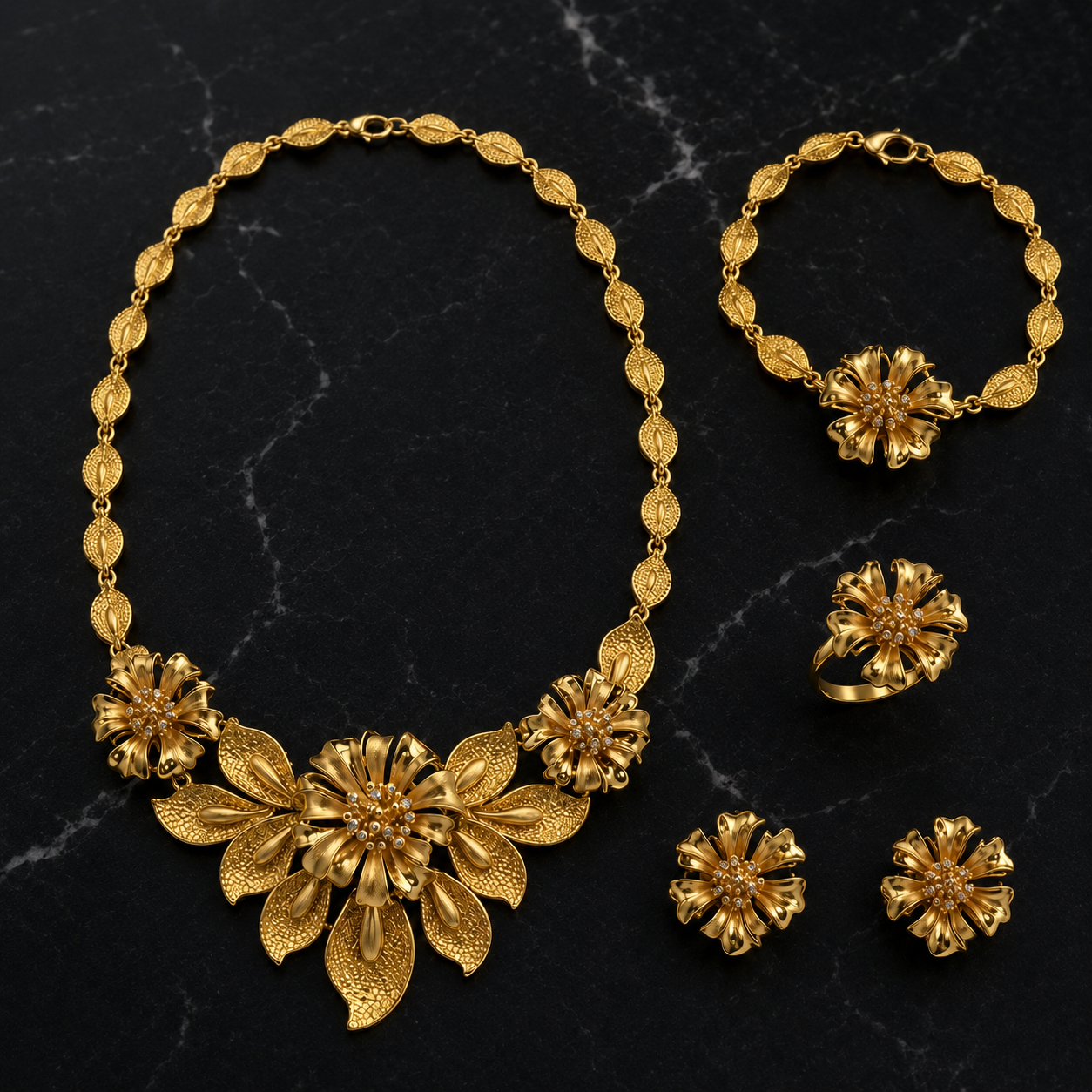 Parure Pétales du Kakongo