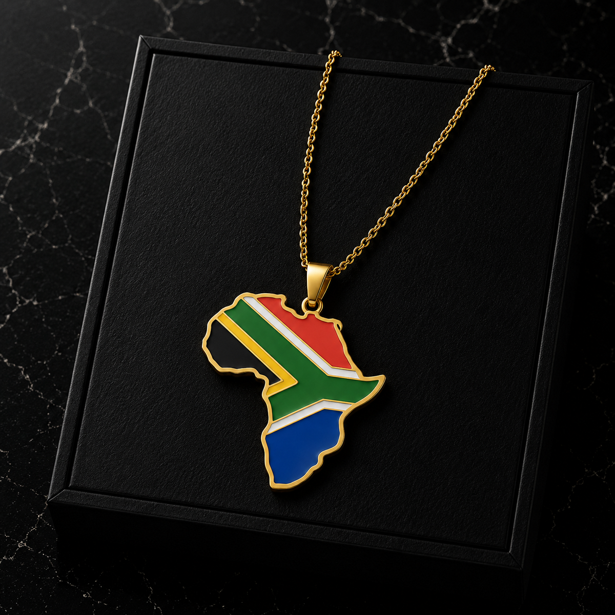 Africa Map Necklace