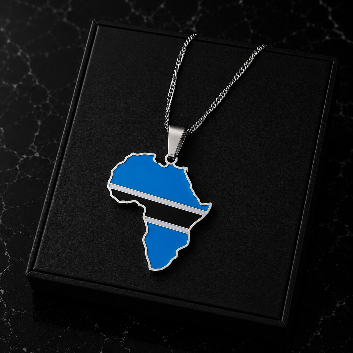 Africa Map Necklace