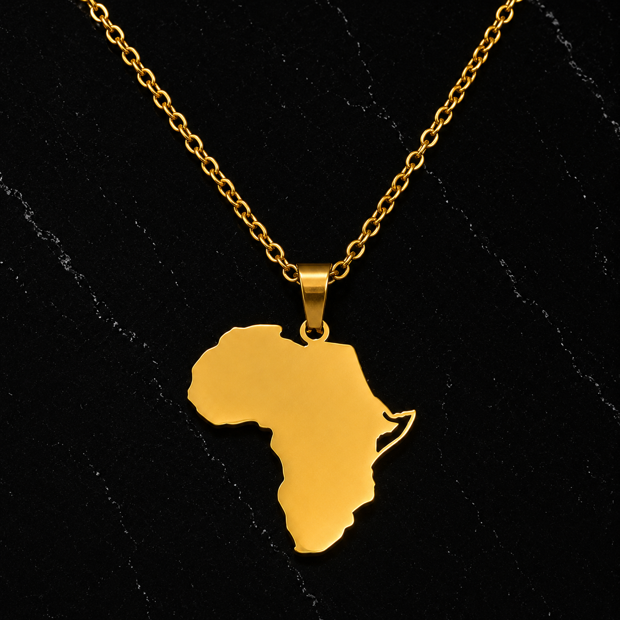 Footprint of Africa Necklace