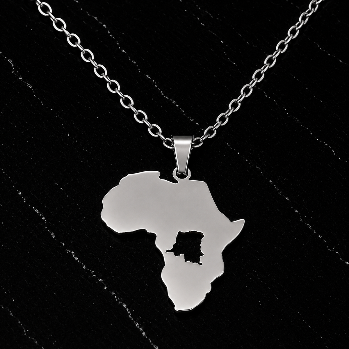 Footprint of Africa Necklace