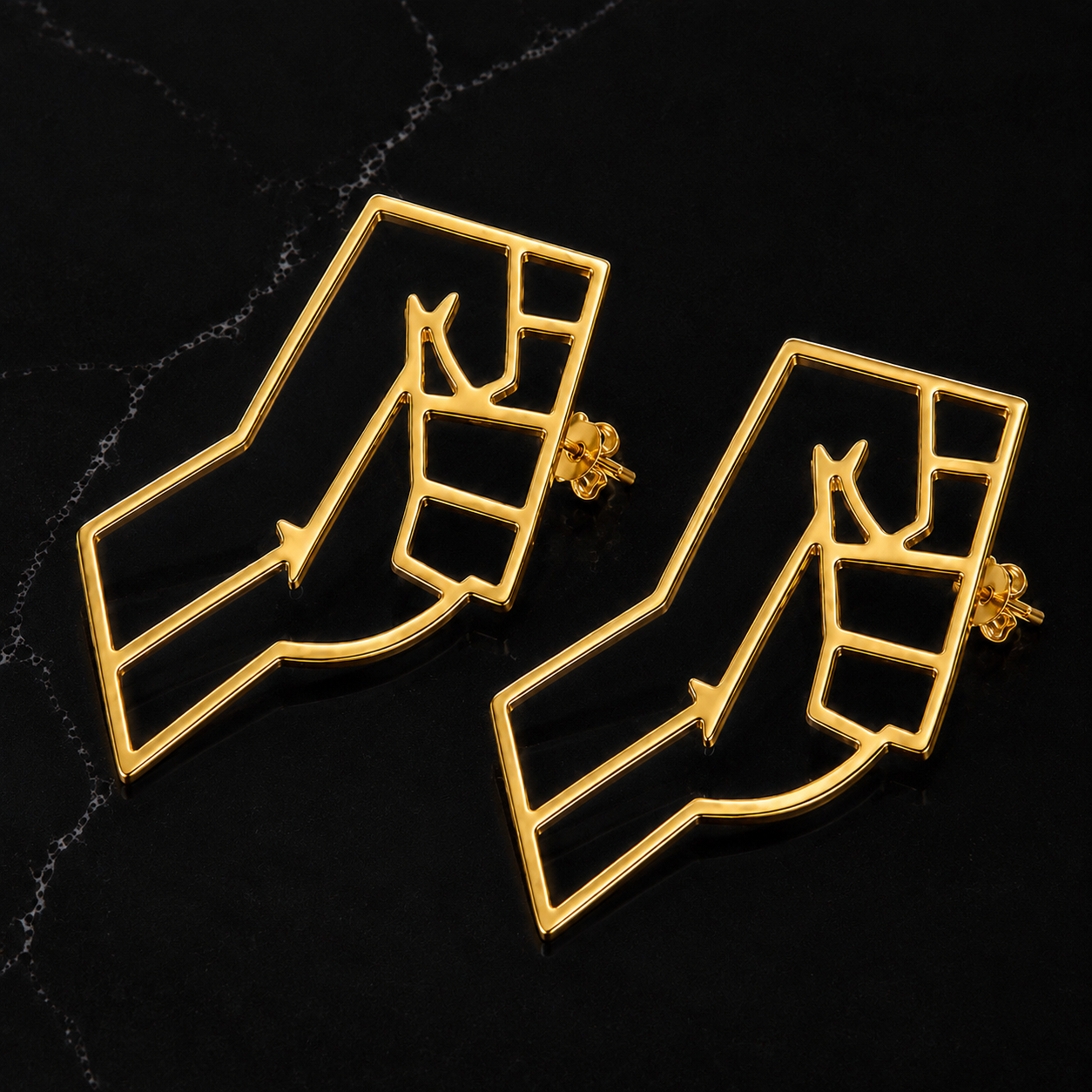 Black Power Earrings